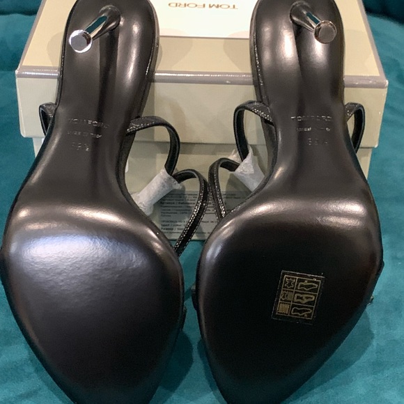 SOLD -Tom Ford Padlock Pointy Sandals Size 39.5 - Picture 6 of 6